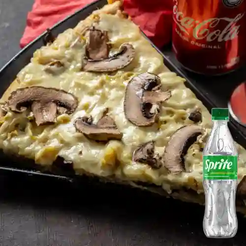 Combo Pizza de Pollo&Champiñón +Sprite Orig 400ml