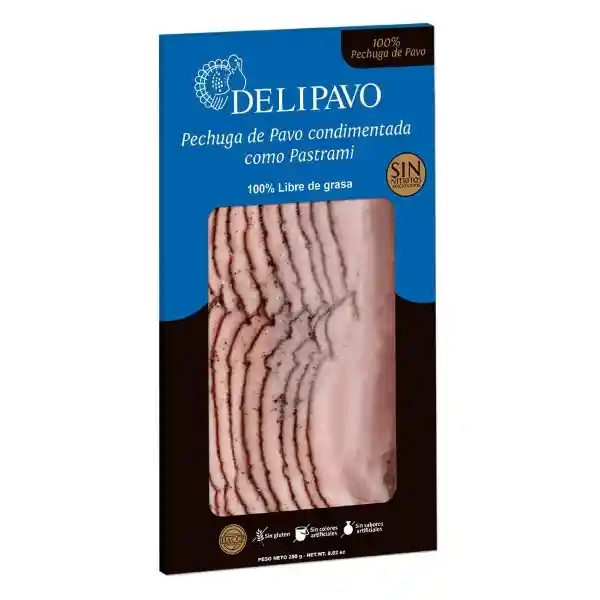 Delipavo Pechuga Pavo Condimentado Como Pastrami