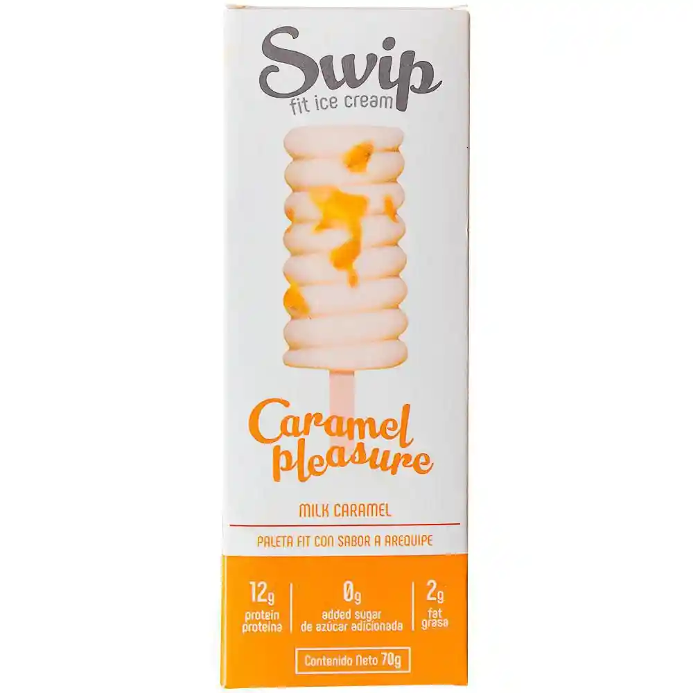 Swip Helado de Crema Sabor Arequipe Caramel Pleasure