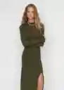 Vestido Percebe Khaki Talla 28 Mujer Mango