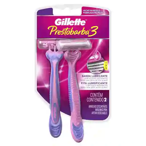 Gillette prestobarba maquina afeitar desechable mujer