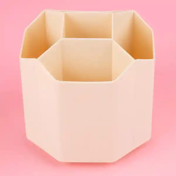 Portalápiz Giratorio de 5 Ranuras Mori Girl Beige Miniso