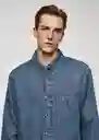 Sobrecamisa Blues Dirty Talla M Hombre Mango