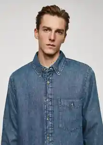 Sobrecamisa Blues Dirty Talla M Hombre Mango