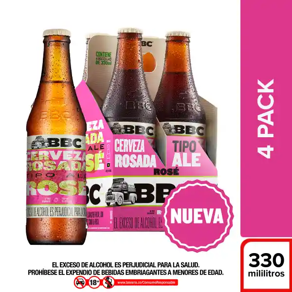 Bbc Pack Cerveza Rosé 330 mL
