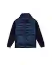 Chaqueta Quilted And Knit Azul Marino Ultraoscuro T.S Chevignon