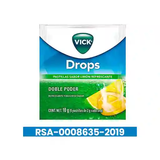 Vick Pastillas Drops con Sabor a Limón Refrescante