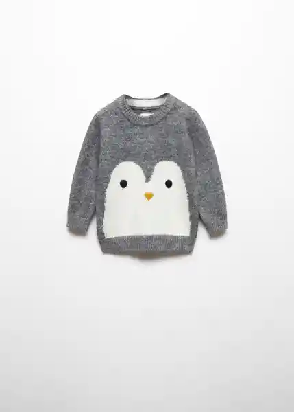 Jersey Pingu2 Gris Talla 66 Niños Mango