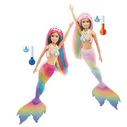 Barbie Muñeca Sirena Arcoiris Magico