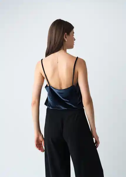 Camisa Cyrus Azul Pacífico Medio Talla M Mujer 513G376 Naf Naf