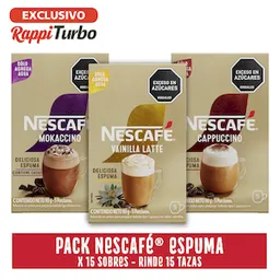 Combo Capuccino Nescafé + Vainilla Nescafé 90 g + Mokaccino 90 g