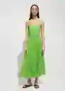 Vestido Fortuny7 Verde Talla XS Mujer Mango