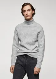 Buzo Jersey Marías Gris Claro Vigoré Talla M Hombre Mango