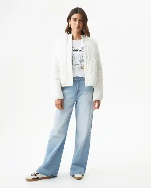 Camiseta Graphic Femenino Blanco 0 Claro T.S Chevignon