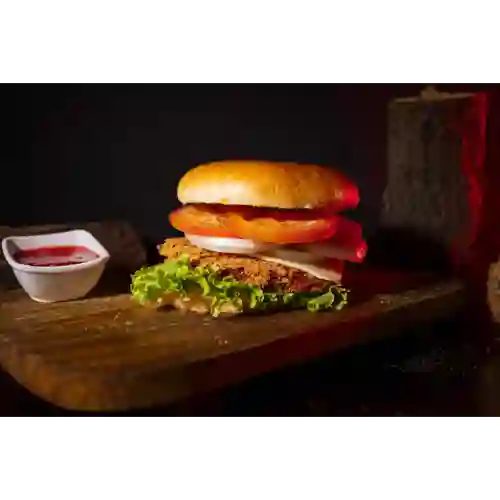 Hamburguesa de Pollo Apanado