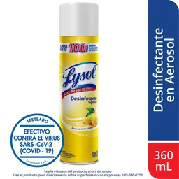 Lysol Desinfectante en Aerosol Lemon & Lime