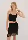 Top Sicilia Negro Talla M Mujer Mango