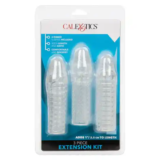 California Exotic Kit de 3 Fundas Con Puntos Estimulantes Adonis