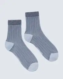 Medias Unisex Gris Talla 9-11 769G003_GRI145002 Americanino
