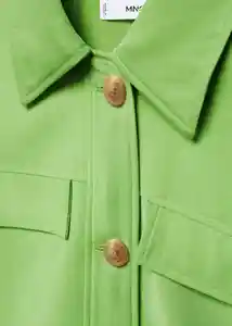 Chaqueta Blair-W Verde Talla S Mujer Mango