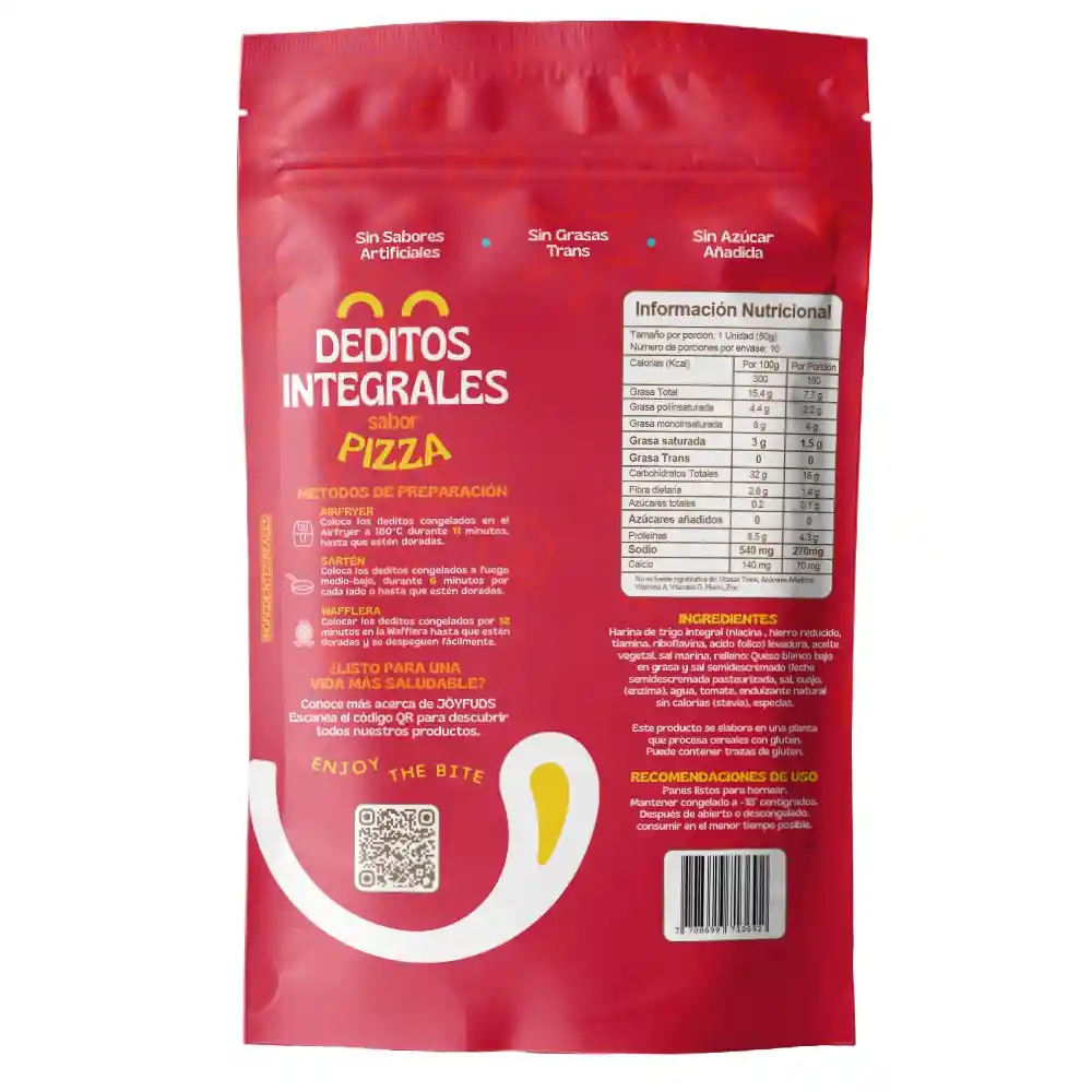 Joyfuds Dedito Integral Sabor Pizza