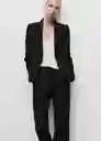 Pantalón Bergen Navy Talla 34 Mujer Mango