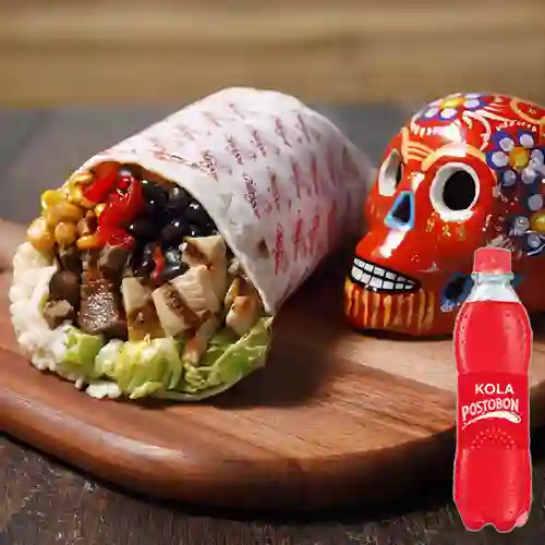 Combo Burrito de 1 Carne + Kola Postobón 400 ml