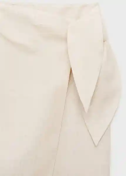 Falda Pareo Piedra Talla L Mujer Mango