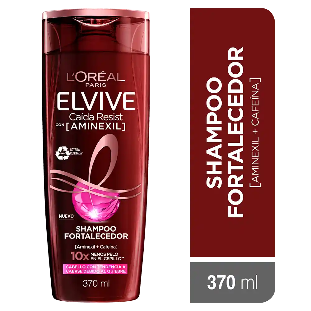 Shampoo Elvive Loreal Paris Caída Resist  370 ml