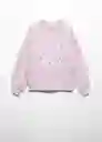 Sudadera Cece Niñas Malva Talla 10 Mango