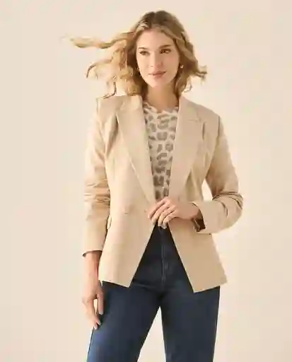 Chaqueta Beige Arena Claro Talla S 423G220 Esprit