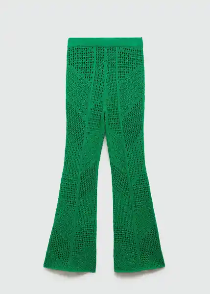 Pantalón Maverick Verde Talla L Mujer Mango