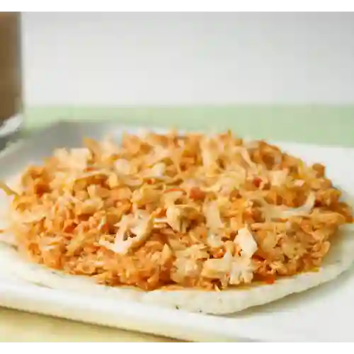 Arepa con pollo desmechado