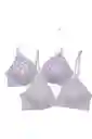 Lili Pink Pack Brasier Algodón Copa A Talla 30A Ref.TT129