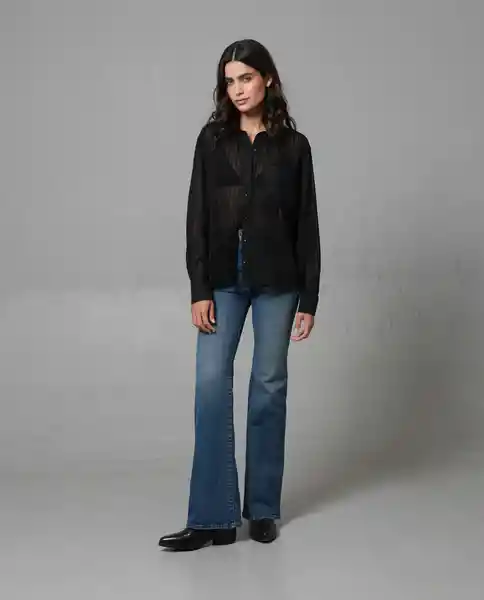 Camisa Mujer Negro L 212 G012_NEG194004 Rifle