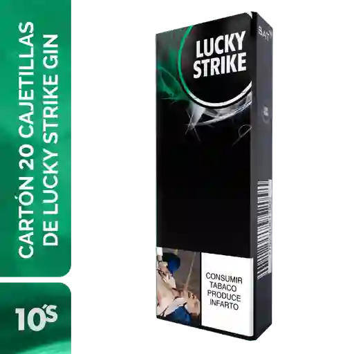 Cigarrillo Cartón De Lucky Strike Gin X 10