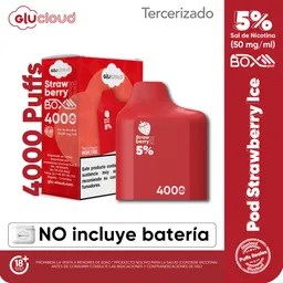 Glucloud Strawberry Ice Pod 4000 puff