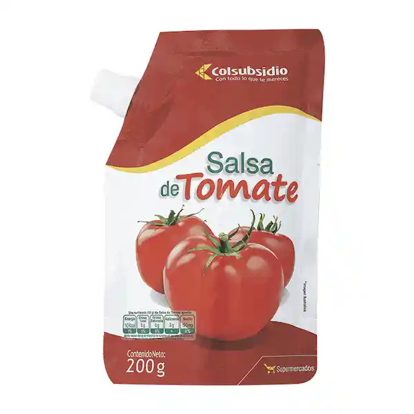 Salsa de Tomate Colsubsidio Doypack