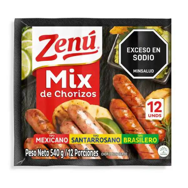 Zenú Mix Chorizo 540 g