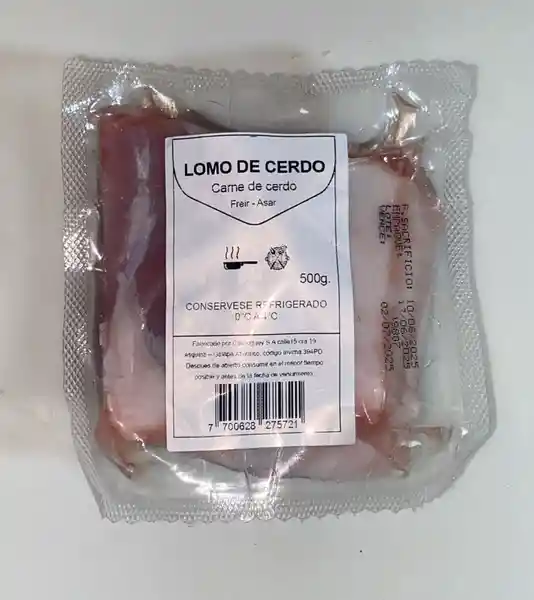 Lomo de Cerdo Porcionado Refrigerado