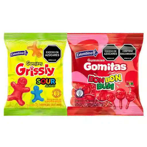 Combo Gomitas Bbb (24Bs/1/45G) + Grissly Sour