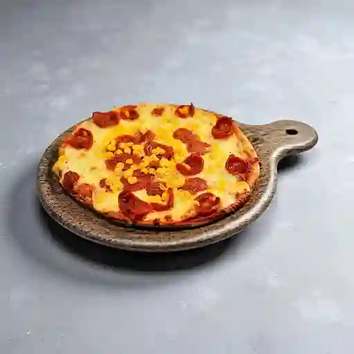 Pizza chorizo maíz