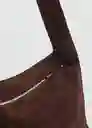 Bolso G Pirámide Chocolate Talla 99 Mujer Mango