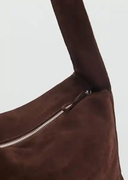 Bolso G Pirámide Chocolate Talla 99 Mujer Mango