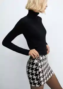 Falda Xpati Negro Talla S Mujer Mango