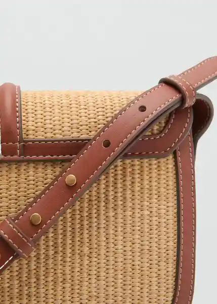 Bolso M Mateo Cuero Talla 99 Mujer Mango