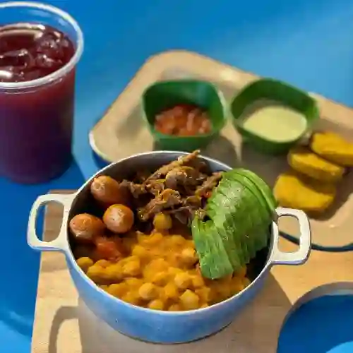 Caldereta Colombiana+bebida