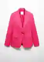 Blazer Americana Boreli Fucsia Talla 52 Mujer Mango