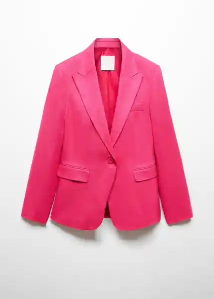 Blazer Americana Boreli Fucsia Talla 52 Mujer Mango