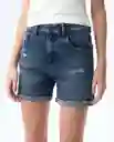 Short Mujer Azul Talla 10 351G001_AZU174021 Americanino
